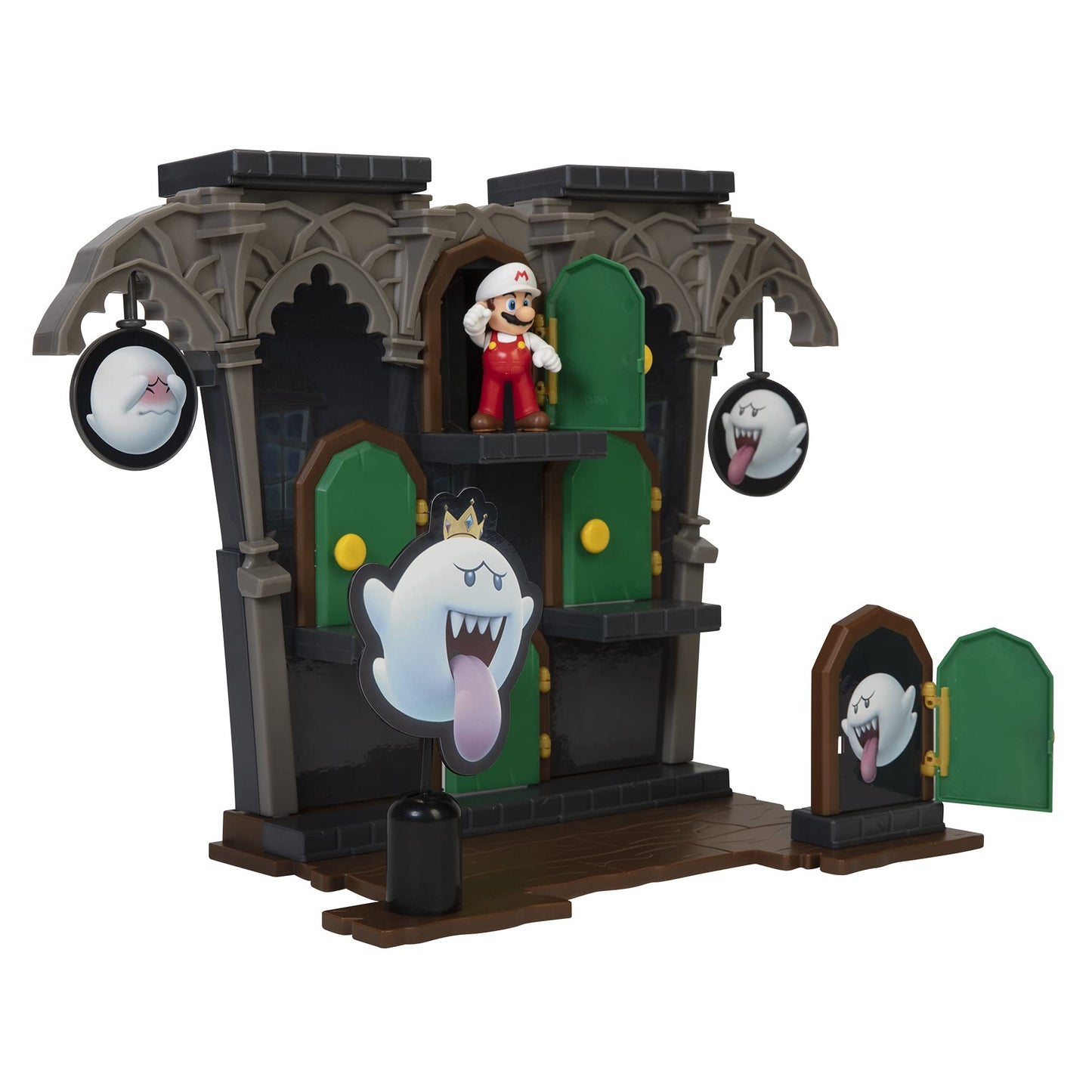 Super Mario Action Figures Deluxe Boo Mansion Playset