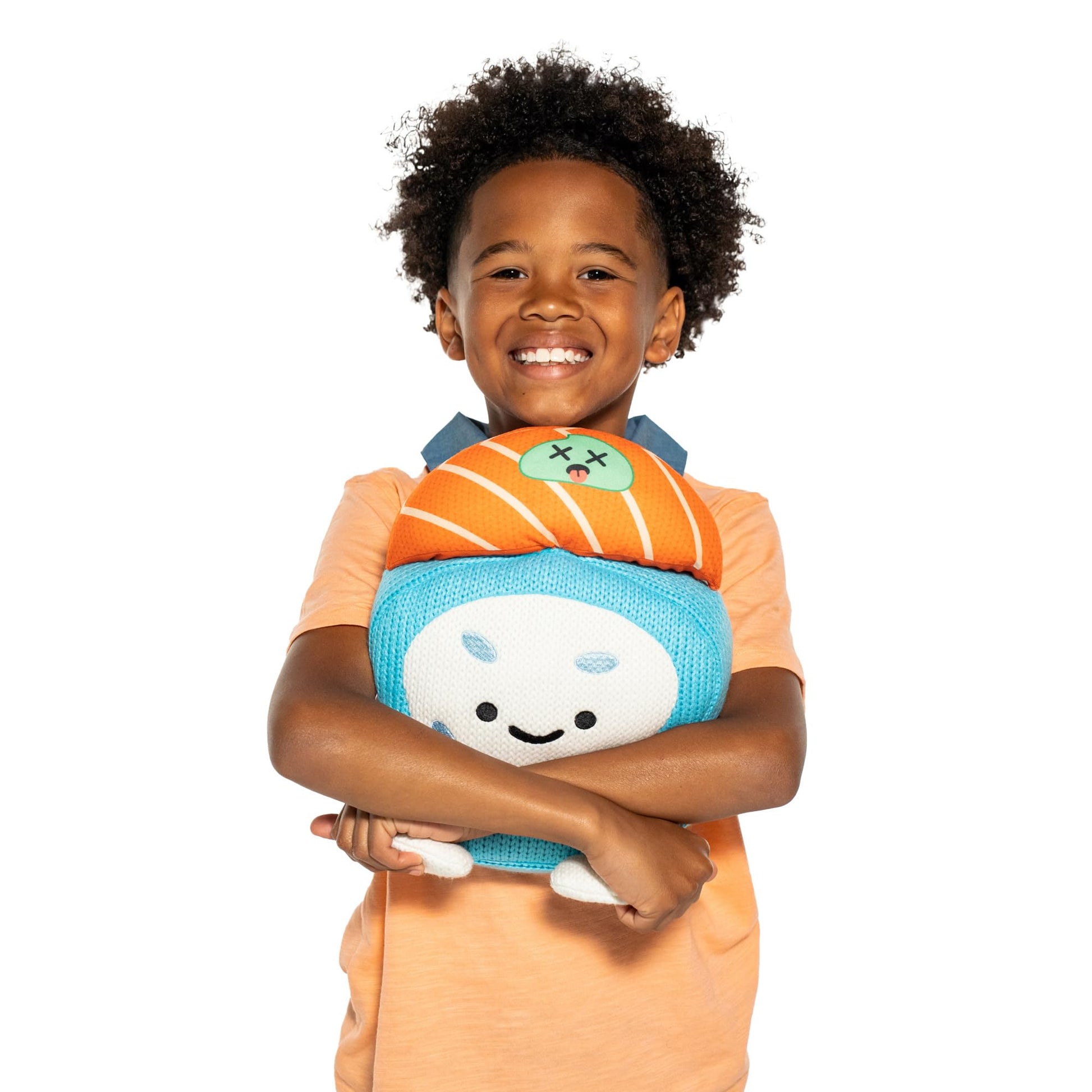 Ami Amis™ Jumbo Suzshi - Soft Crochet Sushi Plush, Extra Cuddly 10" Collectible, Cute Knit Toy for Sushi Lovers & Plush Fans