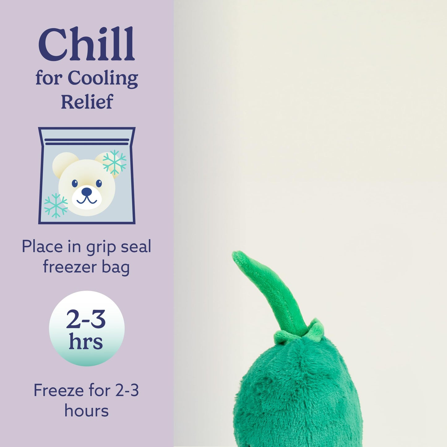 warmies Microwavable & Weighted Stuffed Animals, Green Chili - Heated Stuffed Animal Plushie for Warmth & Comfort - Cute Soft Plush Toys for Adults