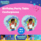 Gracie’s Corner Decoration Table Centerpiece, Birthday Party 360-Degree Centerpiece Table Decorations, Custom Table Decore for Birthday Parties