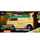 Jada Teenage Mutant Ninja Turtles Party Wagon - Hollywood Rides 1:32 Scale Die-Cast, Opening Doors, Detailed Interior - Collectible for Adults & Kids