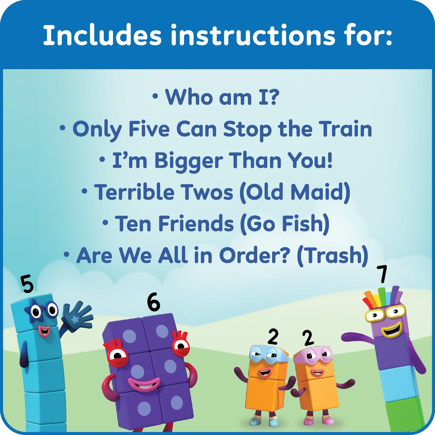 hand2mind Numberblocks Playing Cards, Travel Card Games for Kids, Counting Toys, Kindergarten Math Manipulatives, Preschool Learning Activities