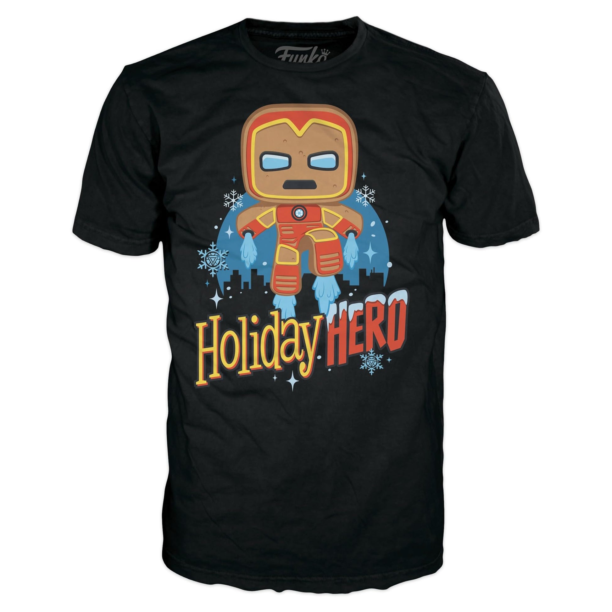 Funko Pop! Boxed Tee: Marvel Holiday - Gingerbread Iron Man - M