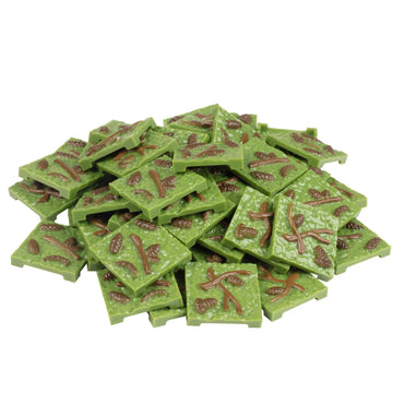 Monster Adventure Terrain 50pc Grass Pinecone Tile Pack - Hand-Painted 1" x1" Tile Set- Creates Amazing Tabletop Terrain in Minutes- Customize Your