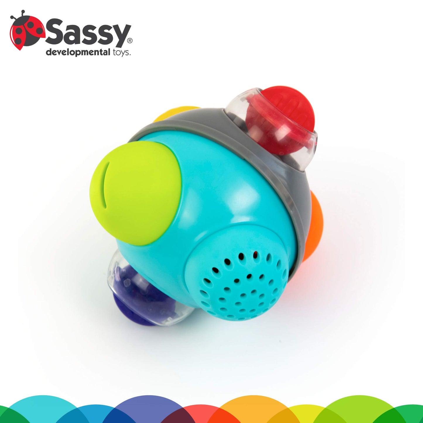Sassy Rain Shower Bath Ball STEM Bath Toy, 6+ Months