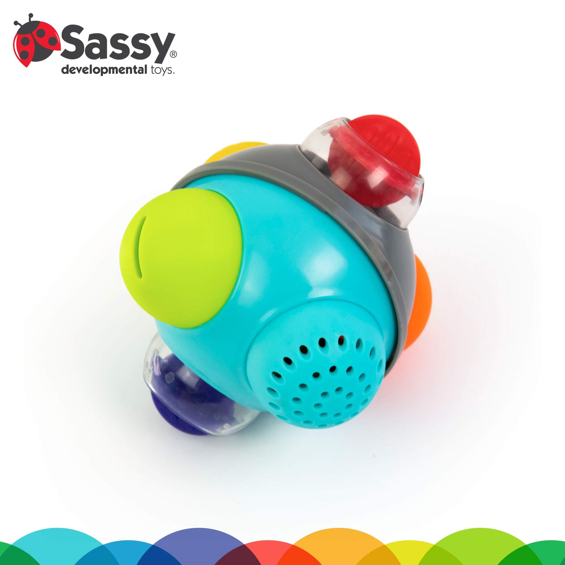 Sassy Rain Shower Bath Ball STEM Bath Toy, 6+ Months
