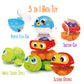 Stack 'n Squirt Bath Fun - Baby Bath Toy for Fun in the Bathtub and Kiddie Pool - 3-Piece Infant Bath Toys Play Set - Keep Children Entertained While
