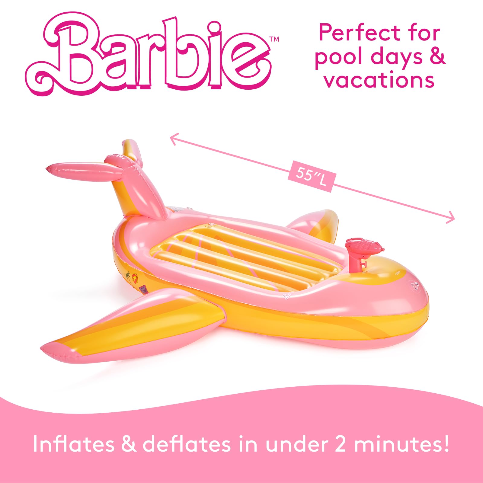 Barbie & FUNBOY Jet Airplane Pool Float - for Kids