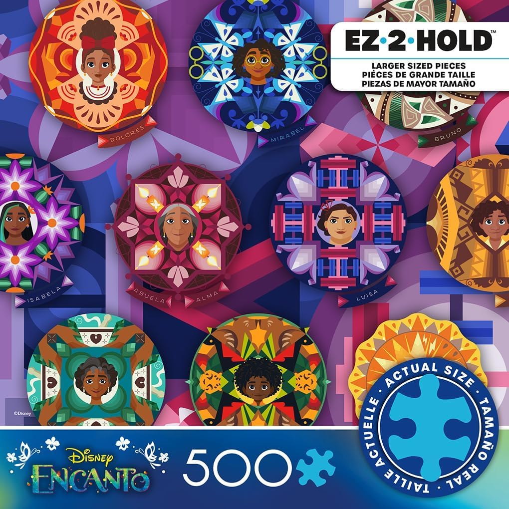 Ceaco - Disney Encanto Mandala Familia - 300 Large Piece Puzzle for Adults
