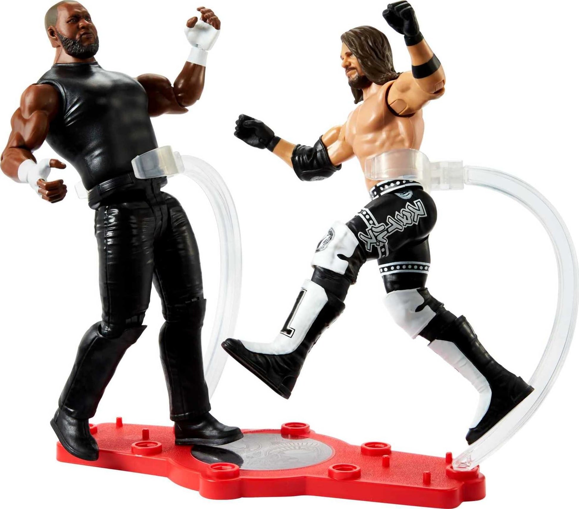 Mattel Jeff Hardy vs AJ Styles Championship Showdown 2-Pack 6-inch Action Figures Friday Night Smackdown Battle Pack for Ages 6 Years Old & Up