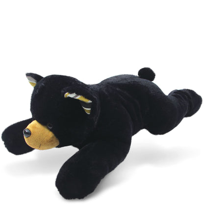 DolliBu Plush Black Bear Stuffed Animal Pillow Size - Super Soft Animal for Kids, Cozy Nap Buddy, Floor Pillow for Kids & Toddlers - 30 Inches