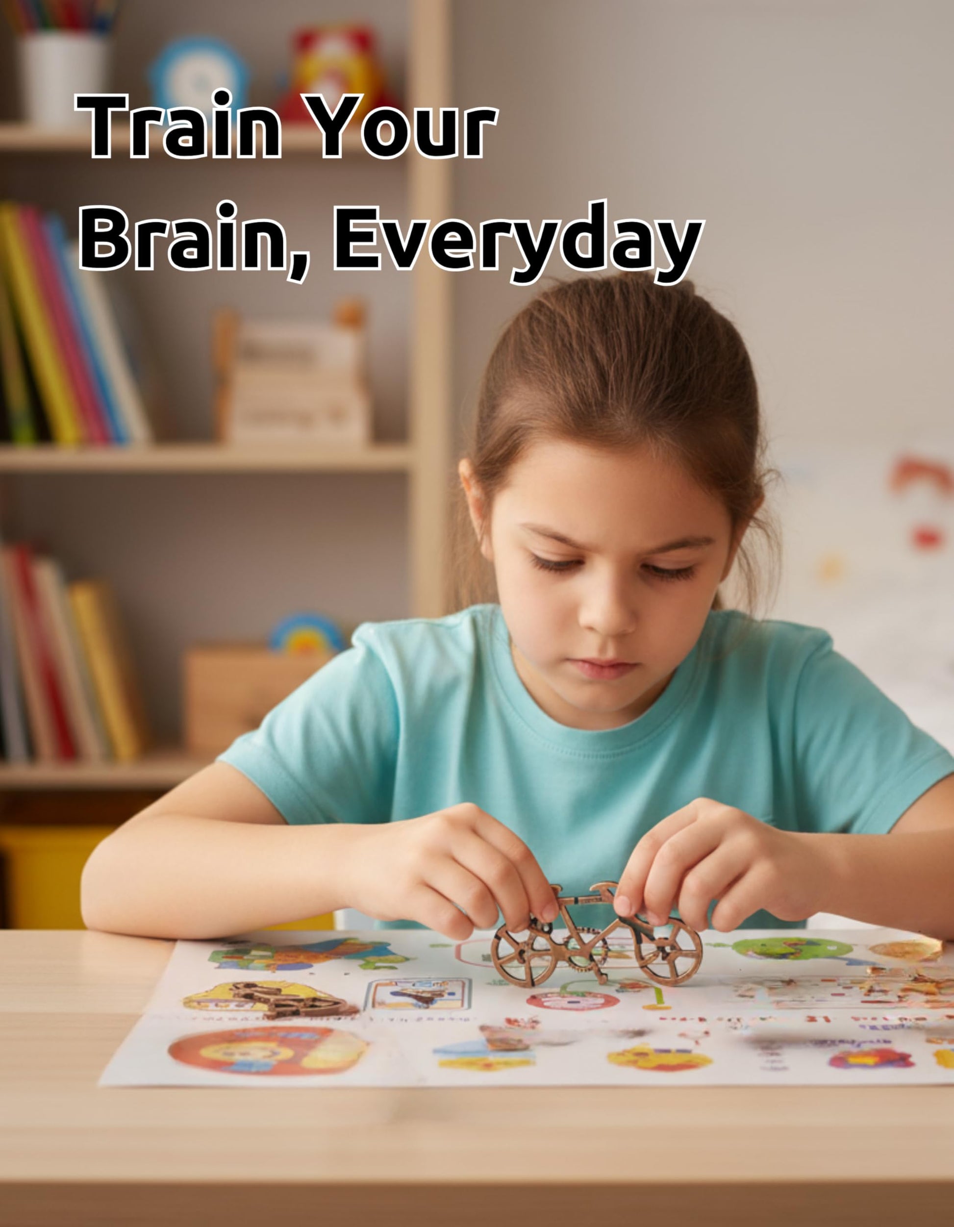 Bicycle Puzzle by Sharp Brain Zone - Premium Durable Metal Brainteaser | Challenging 3D Mechanical Logic Game, Focus & Stress Relief Tool, Travel