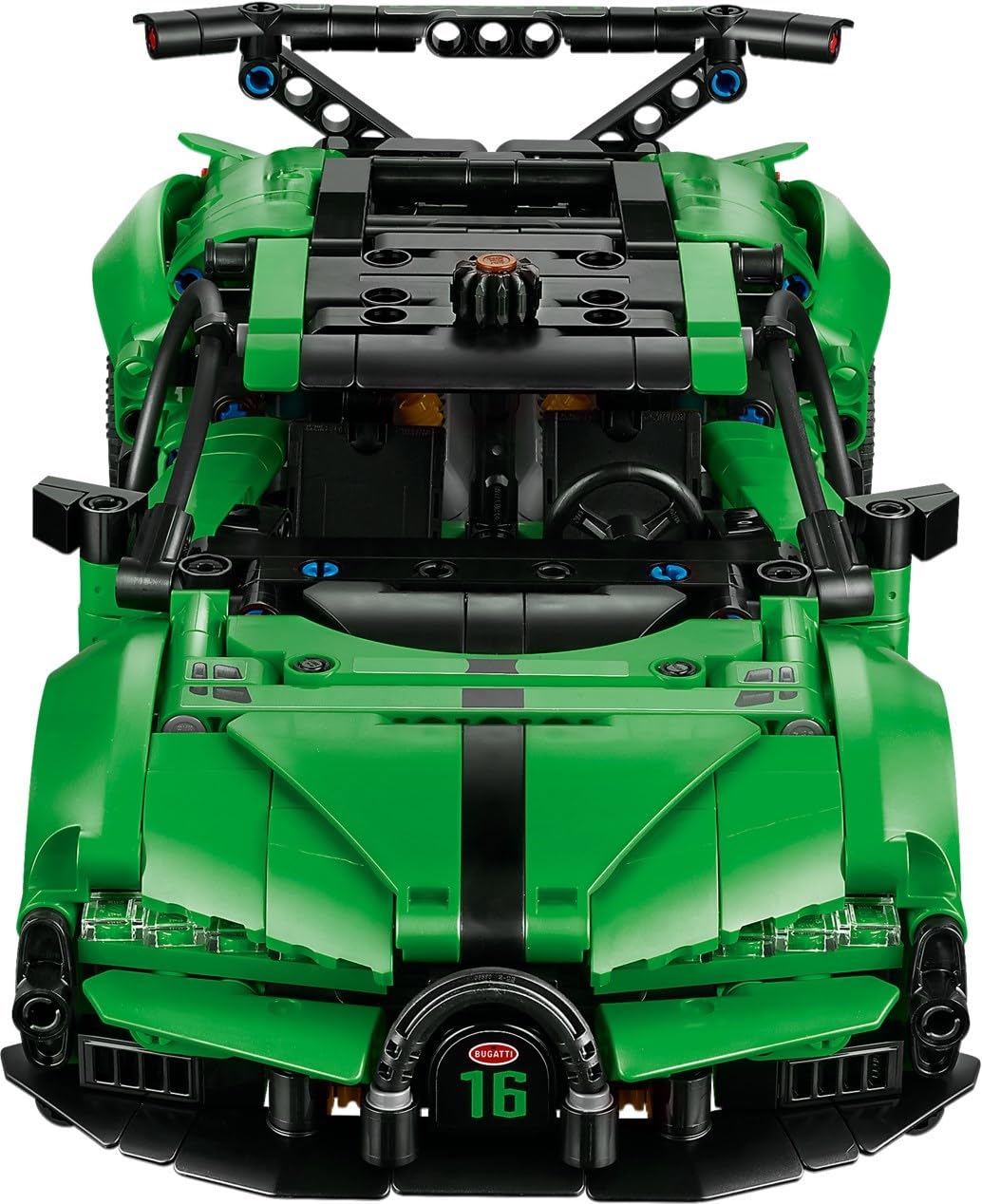 LEGO Technic Green Bugatti Chiron Pur Sport Hypercar Set #42241 - 771 Pieces, Working W16 Engine, Steering Control, Opening Doors & Hood | Ages 9+ |