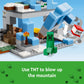 LEGO Minecraft The Frozen Peaks 21243, Cave Mountain Set with Steve, Creeper, Goat Figures & Accessories, ICY Biome Toy for Kids Age 8 Plus Years Old