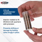 BCW Quarter Coin Storage Tubes - 10 Pack | Archival Quality Plastic Coin Holders, Screw-On Caps | Long-Term Coin Storage
