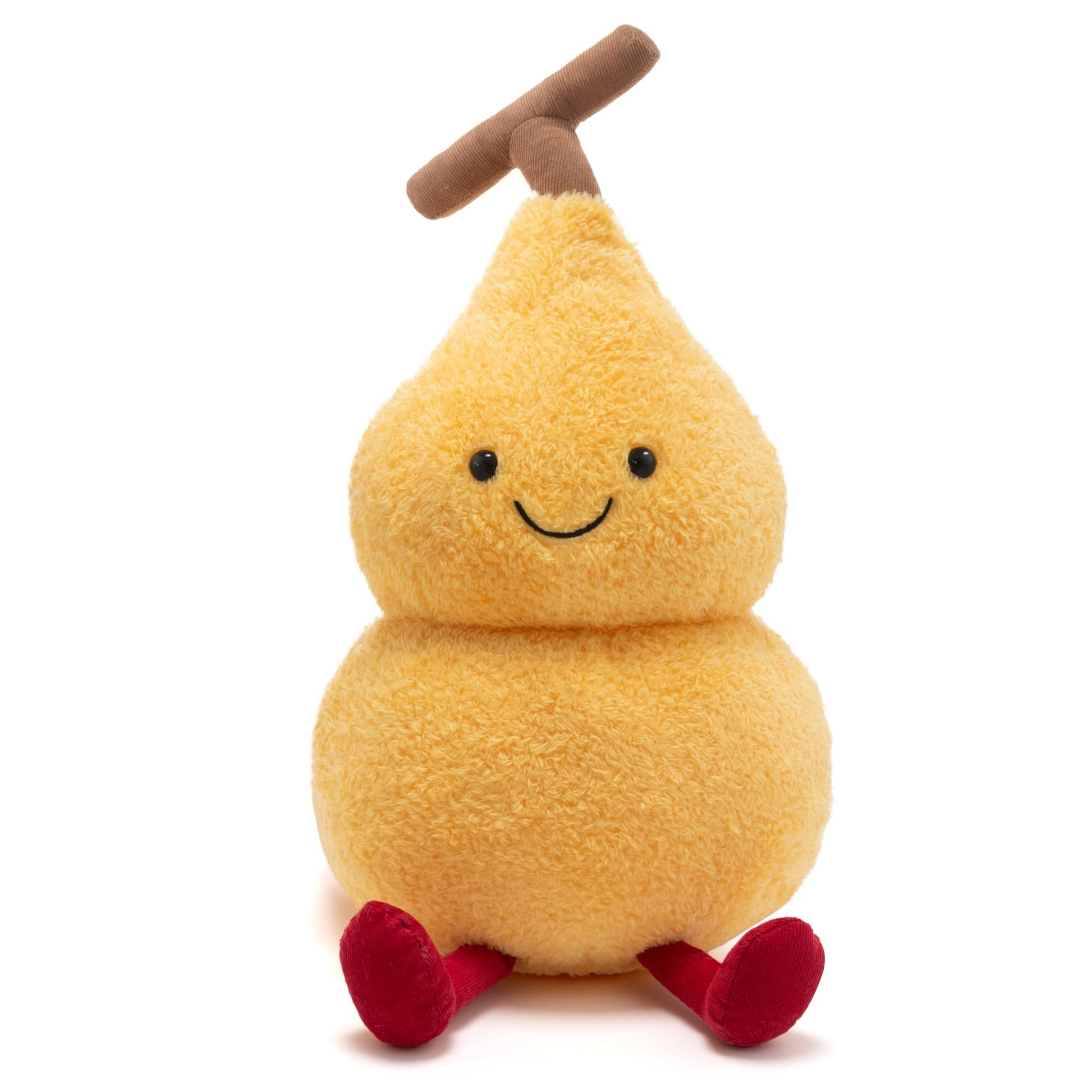 TLEYANKELE Cute Golden Gourd Plush Toy, Lucky Fortune Gourd Stuffed Animal, 14.9 inches, Soft Kawaii Calming Doll for Kids Adults, Decorative Pillow