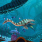 Large Replica of Mosasaurus 10 Inch 3PCS Prehistoric Sea Creatures Toys for Kids Gift Shark Figure Ocean Life Collection Sea Animals for Toddler Boys