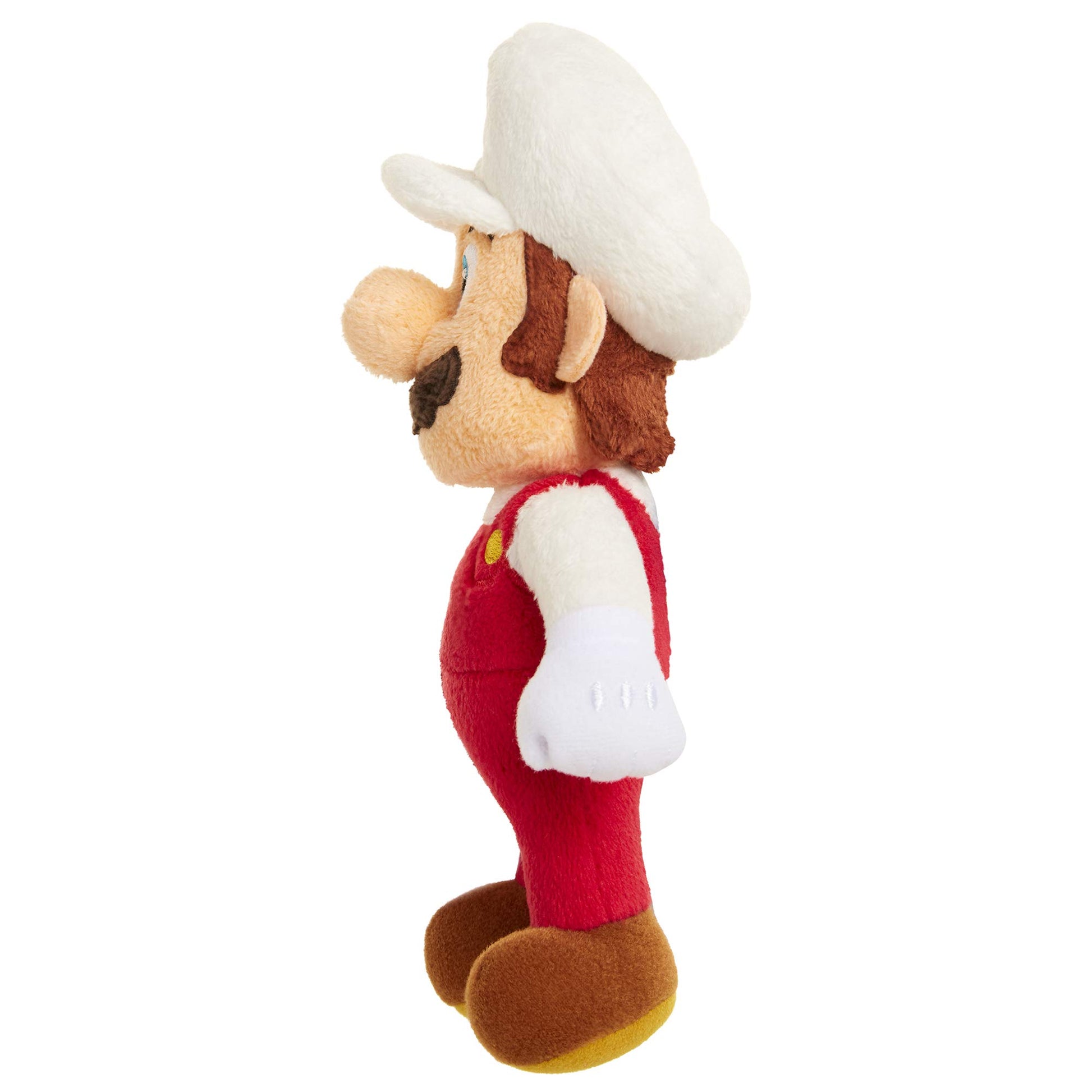 Super Mario Fire Mario Plush Stuffed Toy Figure 6" Scale