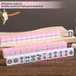 SiyphuNing Mini Mahjong Set ???? Waterproof Chinese Majiang 144 Melamine Tiles 0.94"(24MM) with Portable Travel Handbag Complete Mahjong Game Set Mah