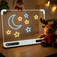LED Light Up Drawing Board for Kids 5-12, 16''LED Note Board with Colors & Dimmable Glow, Scratch-Resistant Acrylic Magic Writing Board,Creative