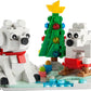 LEGO Wintertime Polar Bears 40571 Christmas Décor Building Kit, Polar Bear Gift, Great Stocking Stuffer for Kids, Features a Christmas Tree Toy and
