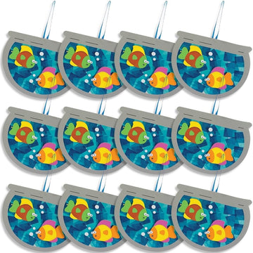 Fun Express Acetate & Tissue Paper Fishbowl Craft - Makes 12 - DIY Crafts for Kids