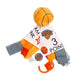 The Learning Lovey New York Knicks Baby Tag Toy - NBA Basketball - Baby Sensory Crinkle Toys - Soft & Safe - Ideal Baby Stroller Toy - BPA Free