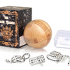 KINGOU Wooden Sphere Puzzle Brain Teaser Toy for Kids and Adults