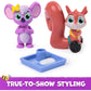 Vida the Vet, Floss Like a Boss Pack with Fergie & Pippen Toy Figures & Dental Tray Accessory, Kids Toys for Girls & Boys Ages 3 and up