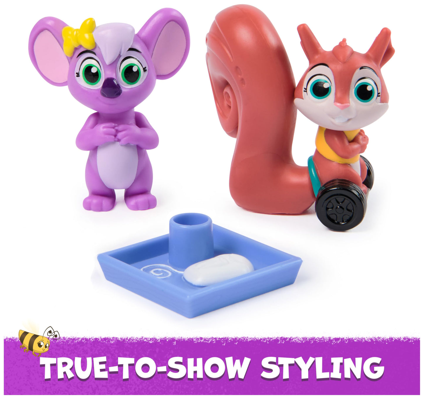 Vida the Vet, Floss Like a Boss Pack with Fergie & Pippen Toy Figures & Dental Tray Accessory, Kids Toys for Girls & Boys Ages 3 and up