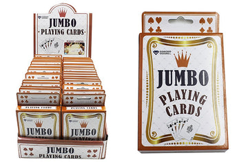 Diamond Visions 11-1681 Jumbo Playing Cards 3.5" x 5" Multipack (2 Decks)