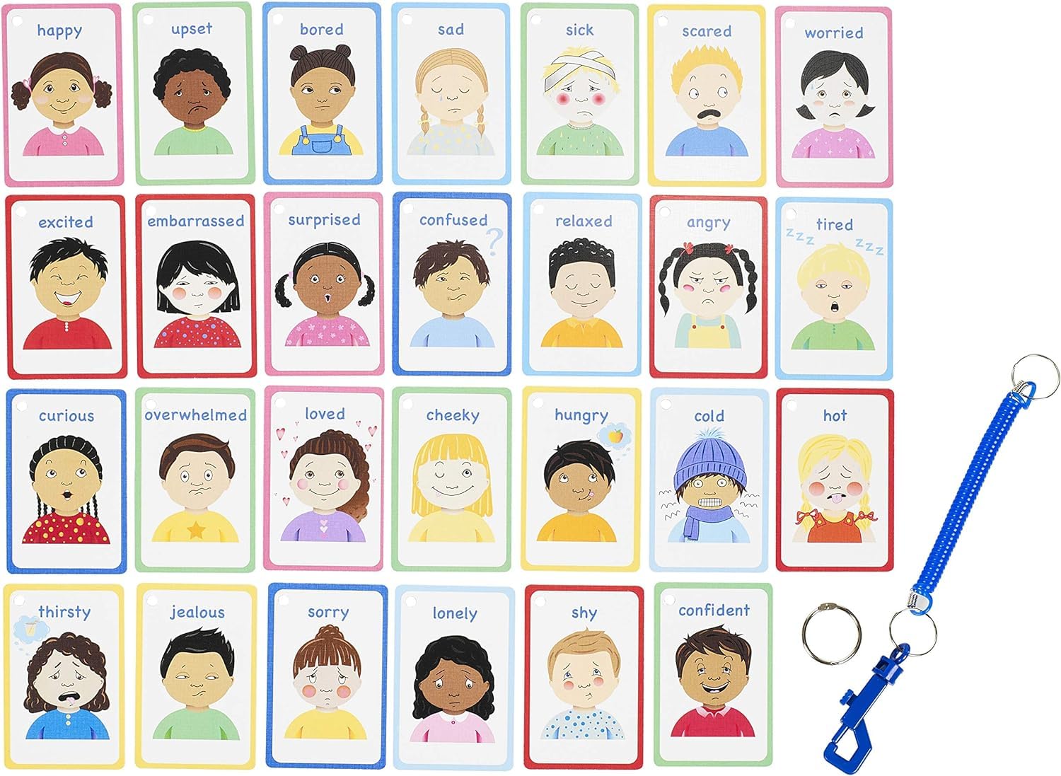 My Feelings and Emotions 27 PECS Flashcards for SEN Special Ed, Autism as Cue Cards, Aiding with Empathy and Social Skills, Also a Tool for SENCO