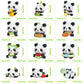 APENGBAOL Animals Building Block Sets,Micro Mini Animals Party Favors for Kids, Birthday Gift for Boy Girl,12 Pack Pandas