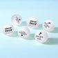 Amscan Bold Black & White Plastic Pong Balls - 1.5" (Pack of 6) - Premium Material, Unique Decoration - Perfect for Graduation Day Parties & Events
