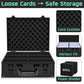 PAPNIX Toploader Storage Box for 3” x 4” 35pt Rigid Cards, Holds 600+ Toploaders or 135+ Magnetic Holders, Sports Card Storage Case Organizer with
