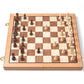 AMEROUS Magnetic Wooden Chess Set, 15 Inches Handmade Wooden Folding Travel Chess Board Game Sets with Chessmen Storage Slots for Kids and Adults, 2