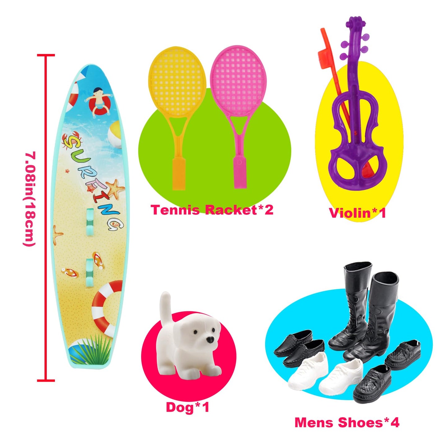 EuTengHao 25Pcs Doll Clothes and Accessories for 12 Inch Boy Dolls Includes 16 Different Wear Clothes Shirt Jeans Pants Shoes for 12'' Boyfriend Doll