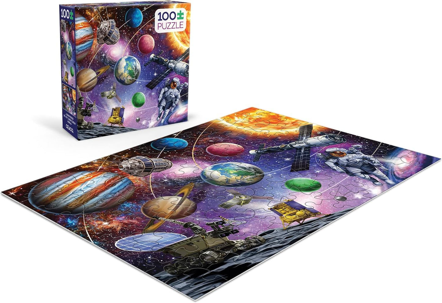 Ceaco - 100 Piece Space Jigsaw Puzzle for Kids Ages 6-8