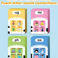 Phonics Talking Flash Cards for Toddlers 3-8, Airbition Learn to Read in 20 Stages, Digraphs CVC Blends Long Vowel Sounds Spelling
