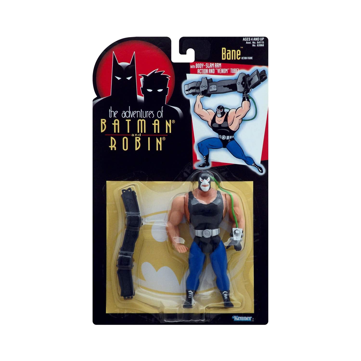 Animated Adventures of Batman & Robin BANE 5" Action Figure (1995 Kenner)