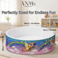 ANM’s Worldwide Foam Ball Pit for Toddlers - 90x30x5 cm Round Ball Pool, Soft Round Baby Playpen Ball Pool for Kids - Indoor Play Area for Babies