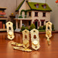 4 Set Gold 1/12 Miniature Door Knob Lock and Key Dollhouse Decoration Accessories?Dollhouse Accessories?Dollhouse Decor