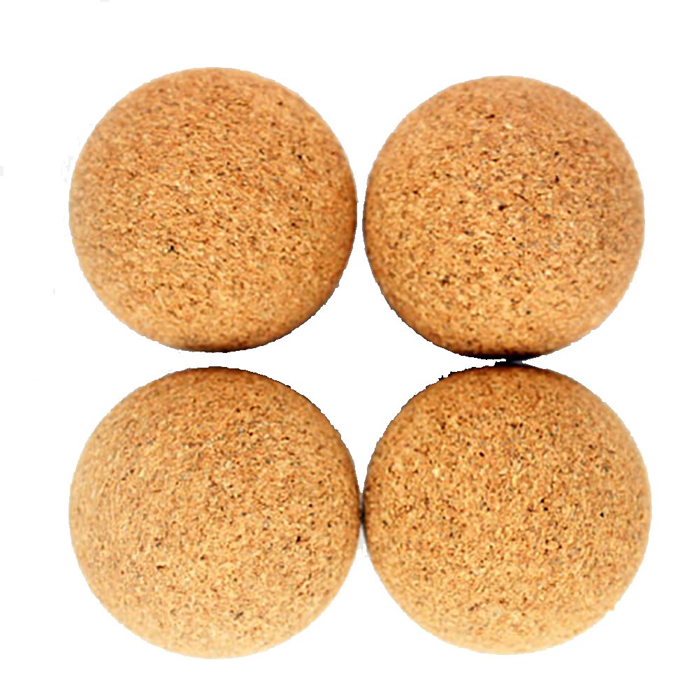 Game Room Guys Natural Cork Foosballs Compatible with Shelti, Tornado and Dynamo Foosball Tables - Set of 4