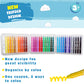 DOODLE HOG Washable Crayons 36 Colors, Kids and Toddler Crayons, Watercolor, Non Toxic, 3 in 1, for Kids Ages 4-8