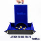 FanRoll Fold Up Dice Tower: Blue, Role Playing Game Dice Accessories for Dungeons and Dragons