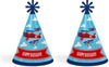 Big Dot of Happiness Taking Flight - Airplane - Cone Happy Birthday Party Hats for Kids and Adults - Set of 8 (Standard Size)