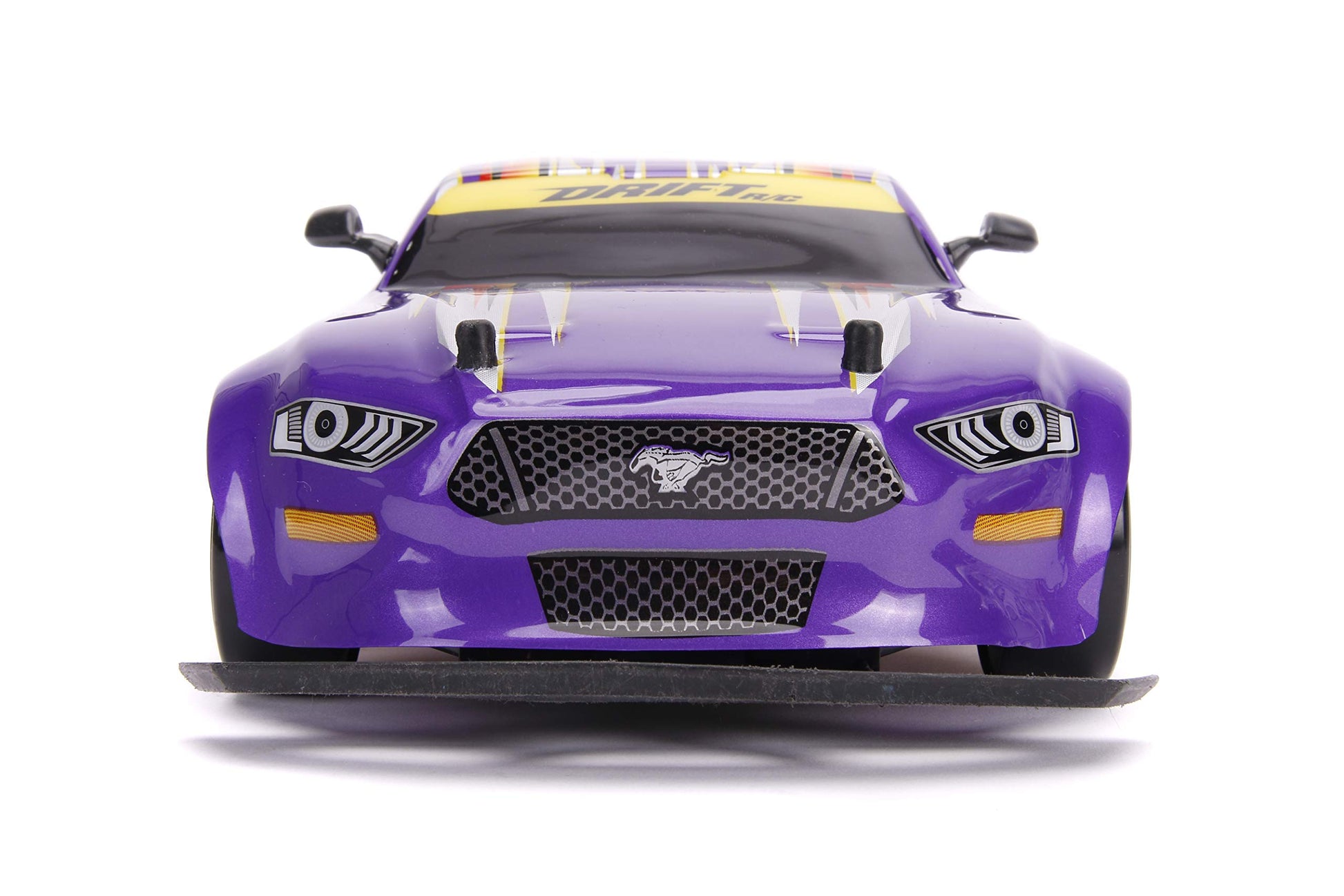 Jada Toys Bigtime Muscle 1:10 2018 Ford Mustang GT Widebody Drift RC Remote Control Car 2.4 GHz, Toys for Kids and Adults