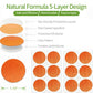 300 Count Natural Sticker Patches for Kids Adult Outdoor Indoor Travel Camping Hiking (Orange)