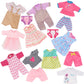 Alive Cute Baby Doll Clothes and Accessories, 10 Set Baby Dolls Alive Clothes Dress Pajamas for 12 13 14 inch Dolls Kids Gifts
