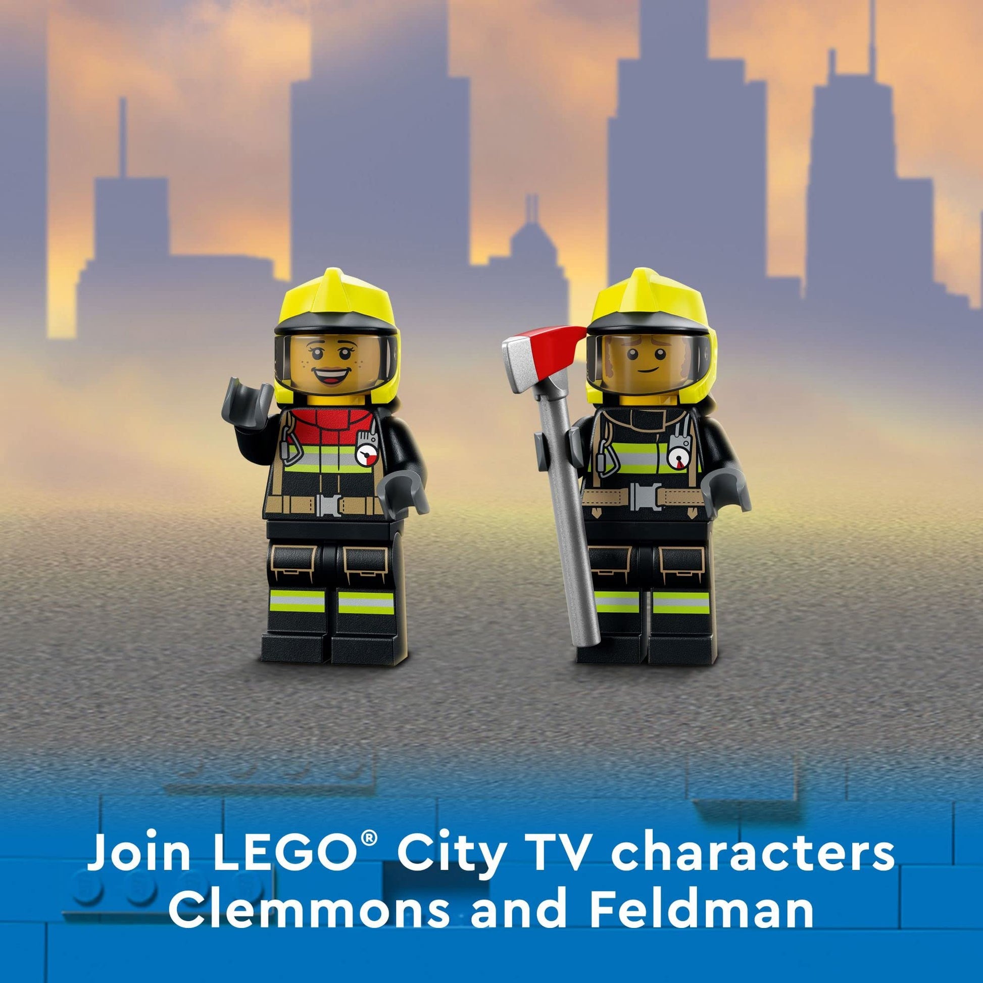 LEGO City Fire Brigade 60321 Building Set with Toy Fire Truck and Five Minifigures. Pretend Play Fire Engine Toy for Kids, Boys, and Girls Ages 7+
